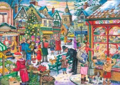 House of Puzzles ** Pre-Order ** HOP - Christmas Shopping - 4 x 500 Piece Hot