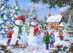 House of Puzzles ** Pre-Order ** HOP - Let It Snow - 4 x 500 Piece Sale
