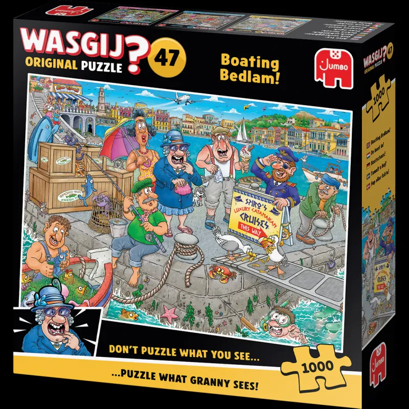Wasgij ** Pre-Order ** Original 47 - Boating Bedlam! - 1000 Piece Jigsaw Puzzle Hot