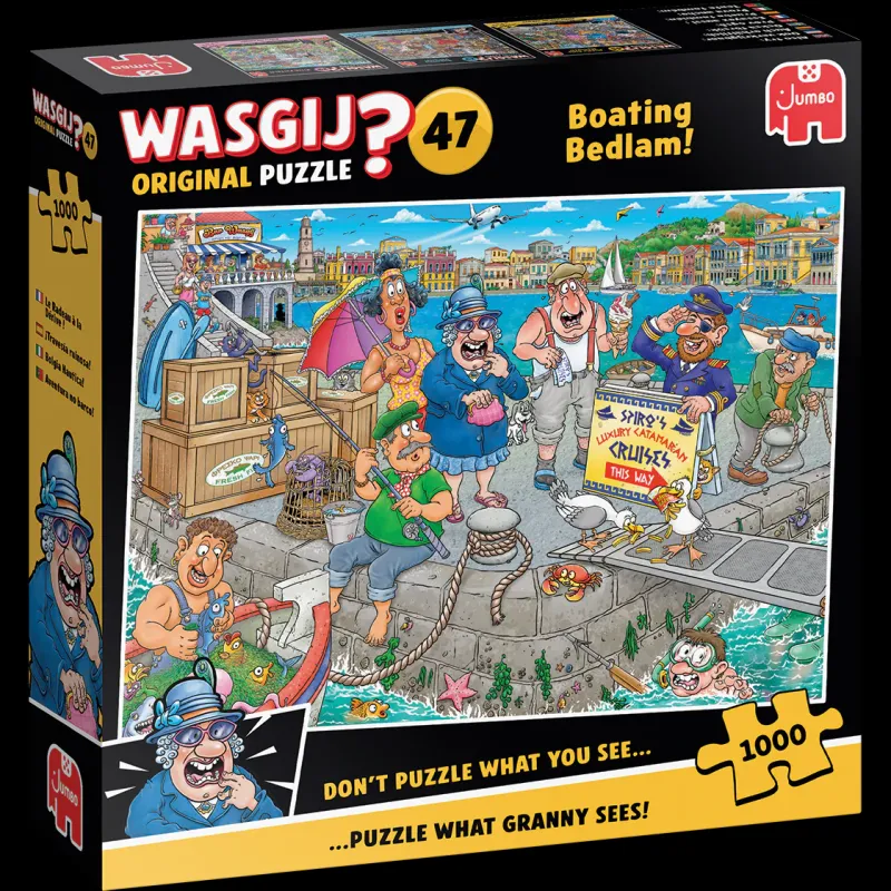 Wasgij ** Pre-Order ** Original 47 - Boating Bedlam! - 1000 Piece Jigsaw Puzzle Hot