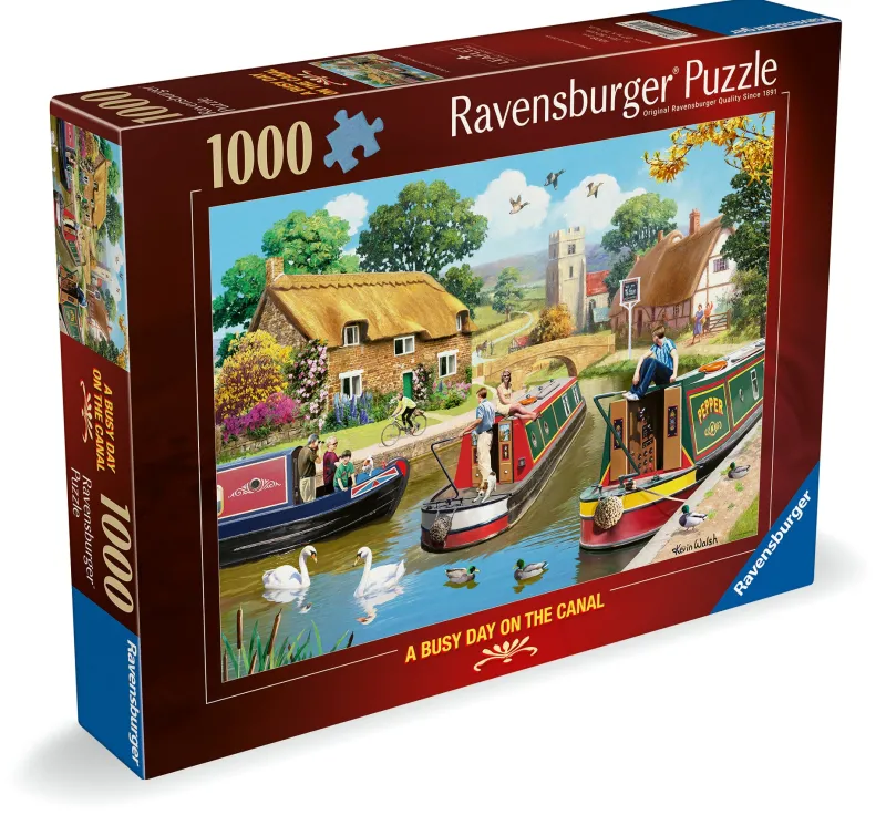 Ravensburger - A Busy Day on the Canal - 1000 Piece Discount