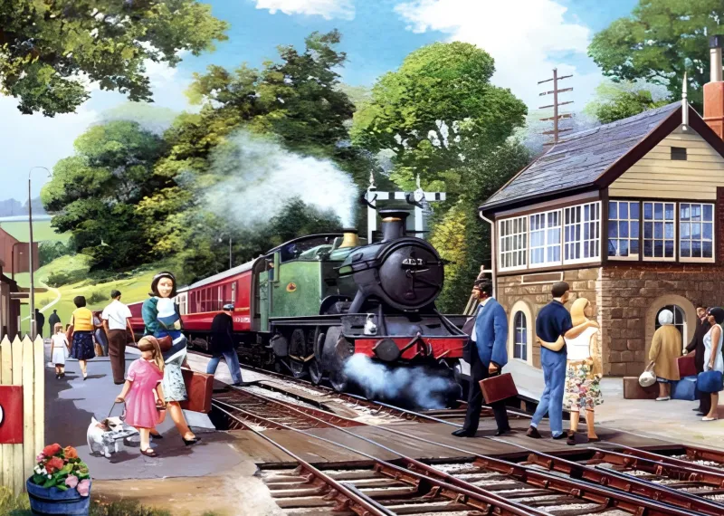 Ravensburger - A Country Station - 1000 Piece Jigsaw Puzzle New