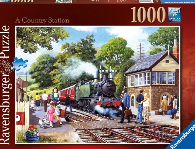 Ravensburger - A Country Station - 1000 Piece Jigsaw Puzzle New