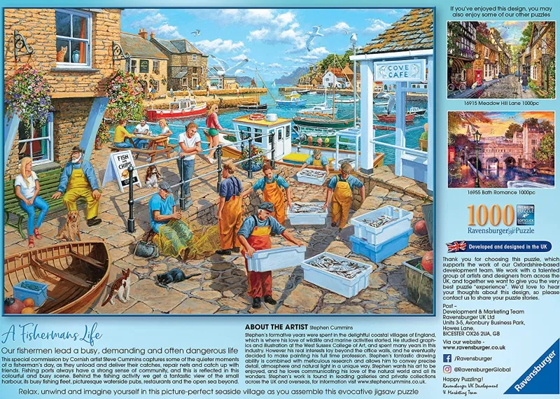 Ravensburger - A Fisherman's Life - 1000 Piece Jigsaw Puzzle Online
