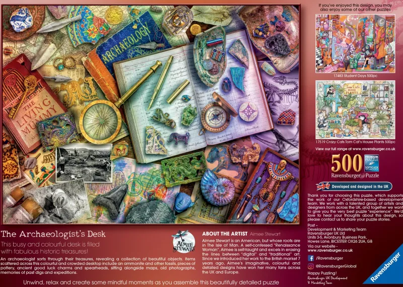 Ravensburger - Aimee Stewart Archaeology - 500 Piece Jigsaw Puzzle Best