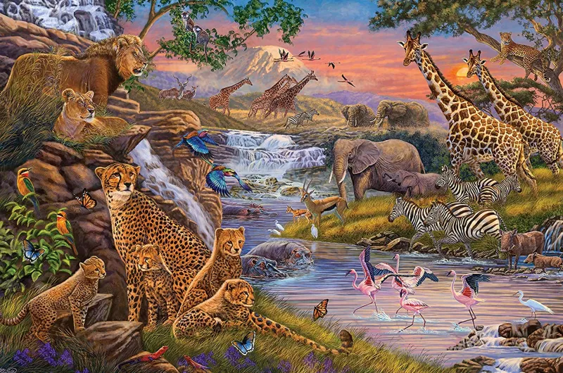 Ravensburger - Animal Kingdom - 3000 Piece Jigsaw Puzzle Hot