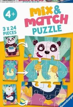 Ravensburger - Animals Mix & Match Puzzle - 3 x 24 Piece Jigsaw Puzzle Fashion