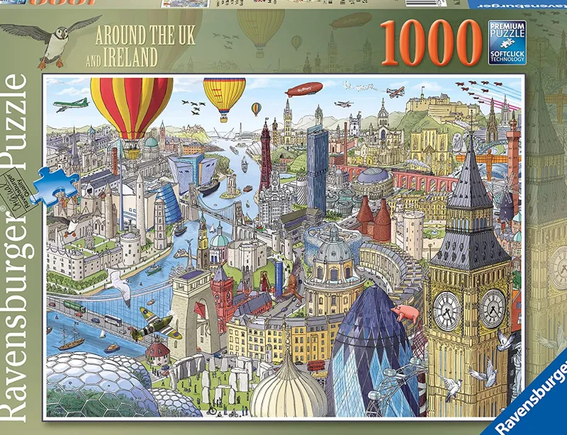 Ravensburger - Around the UK & Ireland - 1000 Piece Jigsaw Puzzle Online