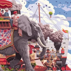 Ravensburger - Art & Soul - Around the World in 80 Days - 750 Piece Jigsaw Puzzles Fashion