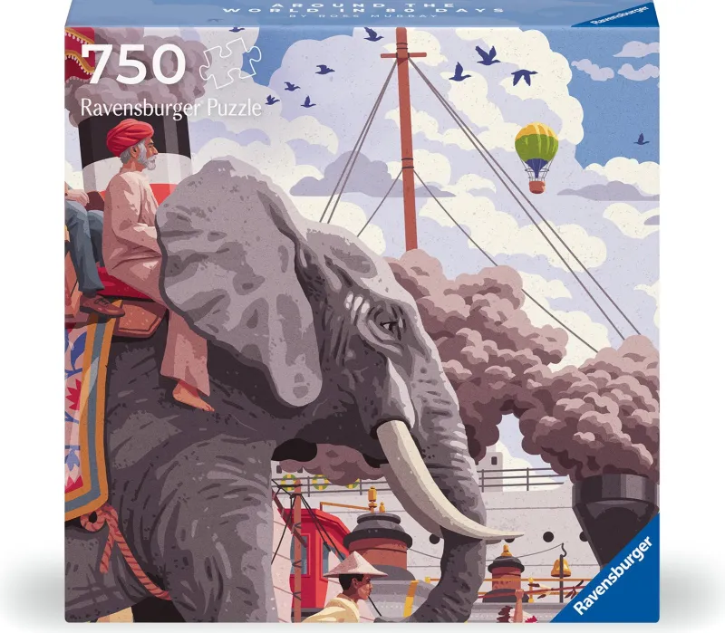 Ravensburger - Art & Soul - Around the World in 80 Days - 750 Piece Jigsaw Puzzles Fashion