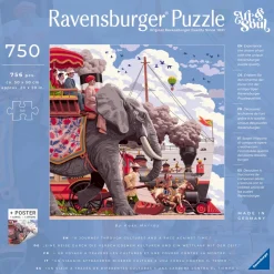 Ravensburger - Art & Soul - Around the World in 80 Days - 750 Piece Jigsaw Puzzles Fashion