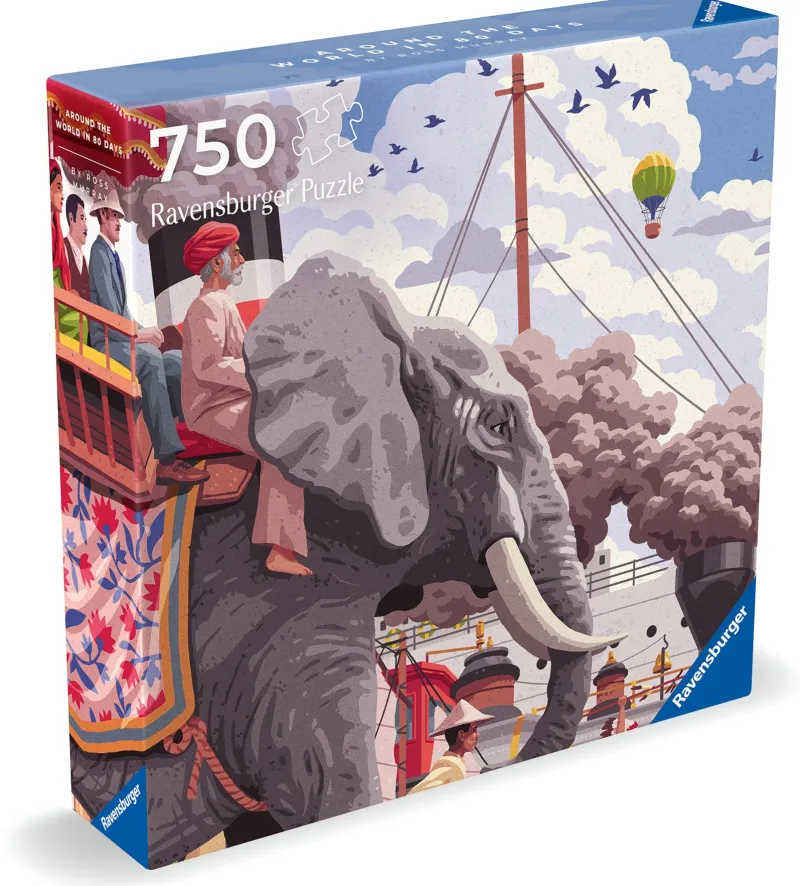 Ravensburger - Art & Soul - Around the World in 80 Days - 750 Piece Jigsaw Puzzles Fashion