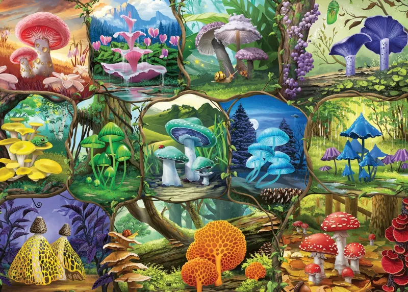 Ravensburger - Beautiful Mushrooms - 1000 Piece Jigsaw Puzzle Clearance