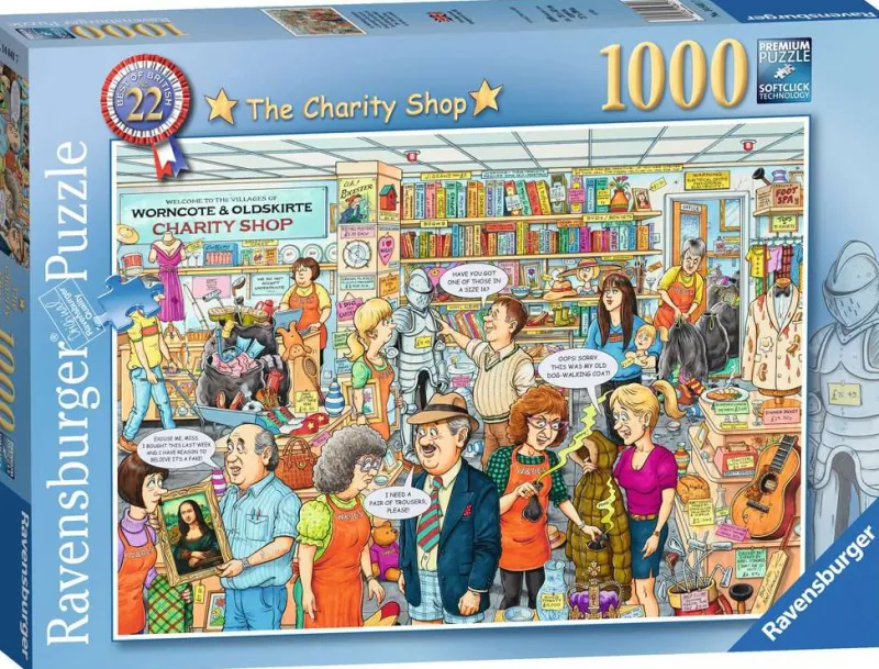 Ravensburger - Best of British - The Charity Shop - 1000 Piece Jigsaw Puzzle New