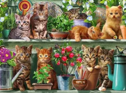 Ravensburger - Cats On The Shelf - 500 Piece Jigsaw Puzzle Outlet