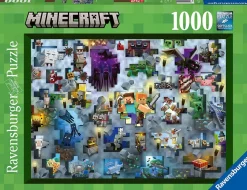 Ravensburger - Challenge - Minecraft Mobs - 1000 Piece Jigsaw Puzzle Best