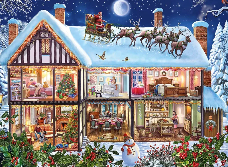 Ravensburger - Christmas at Home - 100 Piece Jigsaw Puzzle Outlet