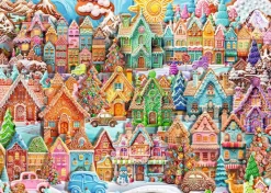 Ravensburger - Christmas Cookie Village - 1000 Piece Jigsaw Puzzle Fashion