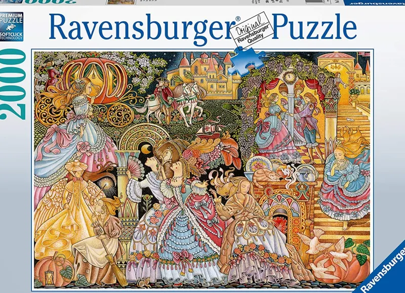 Ravensburger - Cinderella - The Glass Slipper - 2000 Piece Jigsaw Puzzle New