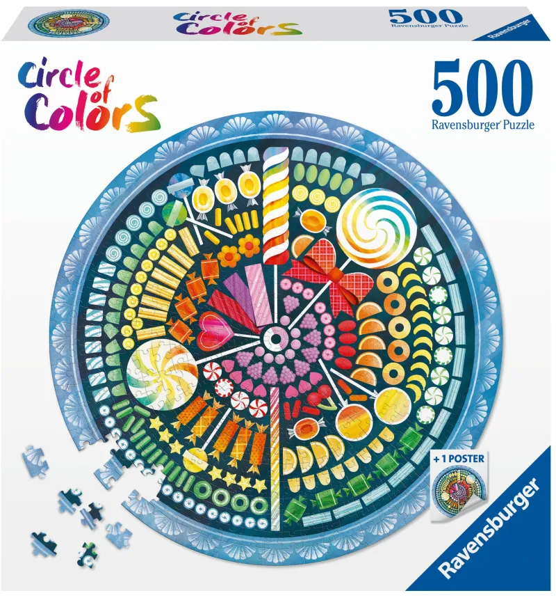 Ravensburger - Circle of Colours - Candies - 500 Piece Jigsaw Puzzle Hot