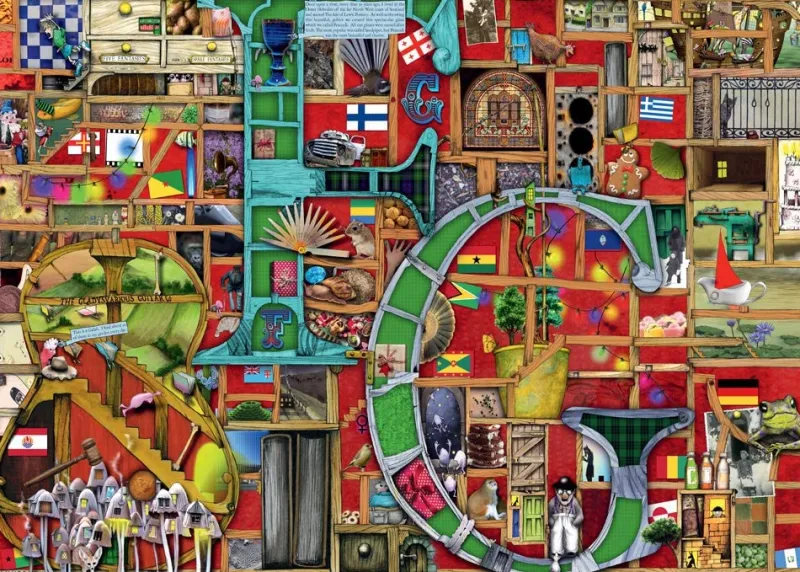 Ravensburger - Colin Thompson - Awesome Alphabet F & G - 1000 Piece Jigsaw Puzzle Fashion