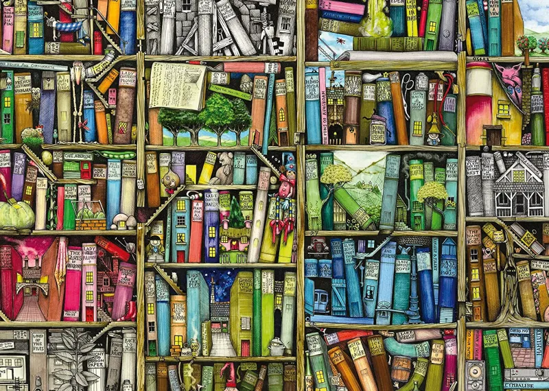Ravensburger - Colin Thompson - The Bizarre Bookshop - 1000 Piece Jigsaw Puzzle Outlet