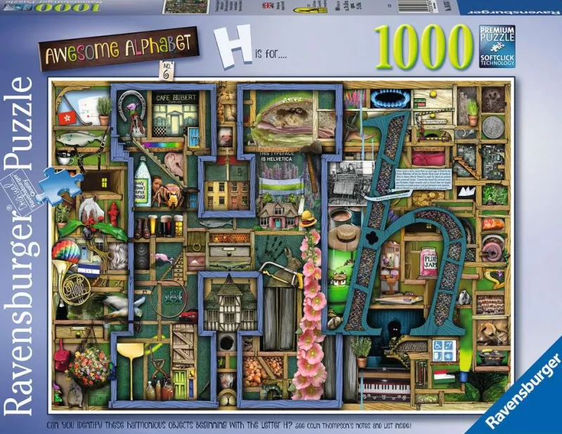 Ravensburger - Colin Thompson: Awesome Alphabet "H" - 1000 Piece Jigsaw Puzzle Outlet