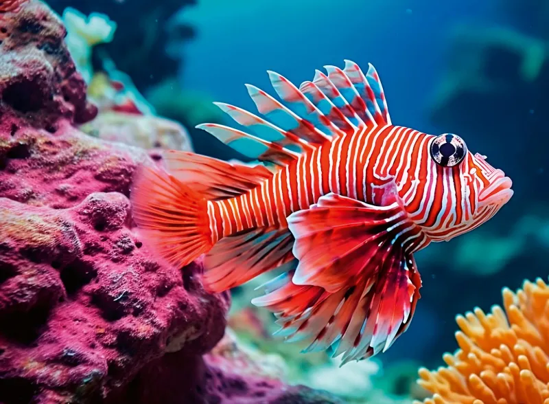 Ravensburger - Colourful Animals - Red Lionfish - 500 Piece Jigsaw Puzzle Fashion
