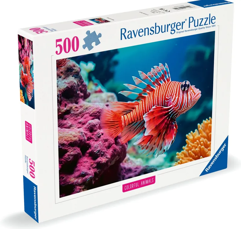 Ravensburger - Colourful Animals - Red Lionfish - 500 Piece Jigsaw Puzzle Fashion