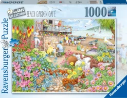 Ravensburger - Cosy Café No.1, Beach Garden Café - 1000 Piece Jigsaw Puzzle Fashion