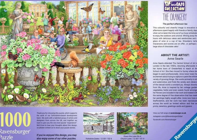 Ravensburger - Cosy Cafe No.2, The Orangery - 1000 Piece Jigsaw Puzzle Fashion