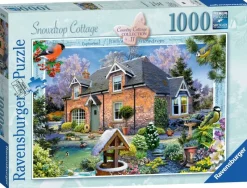 Ravensburger - Country Cottage Collection - Snowdrop Cottage - 1000 Piece Jigsaw Puzzle Outlet