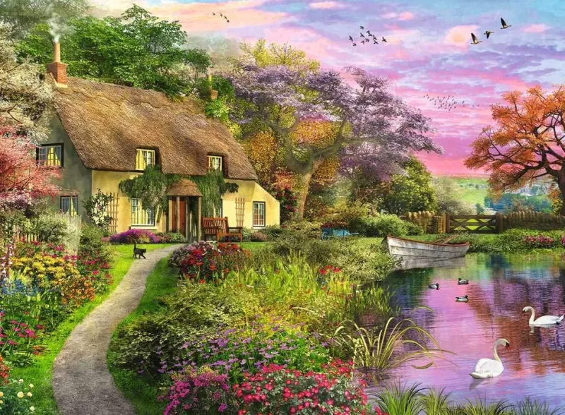 Ravensburger - Country House - 500 Piece Jigsaw Puzzle Fashion