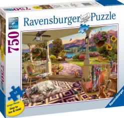 Ravensburger - Cozy Front Porch Views - 750 Piece Jigsaw Puzzle Sale