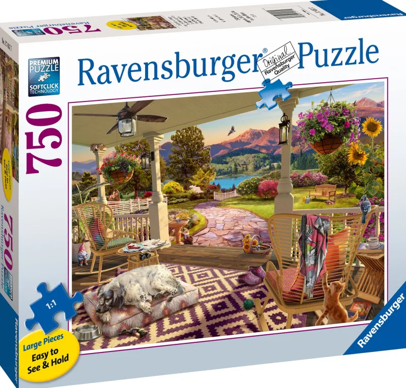 Ravensburger - Cozy Front Porch Views - 750 Piece Jigsaw Puzzle Sale