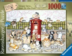 Ravensburger - Crazy Cats - Lost in the Post - 1000 Piece Jigsaw Puzzle Online