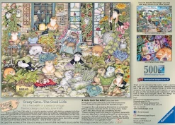 Ravensburger - Crazy Cats The Good Life - 500 Piece Jigsaw Puzzle Outlet