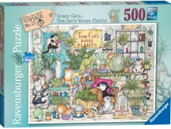 Ravensburger - Crazy Cats - Tom Cat’s House Plants - 500 Piece Jigsaw Puzzle Online