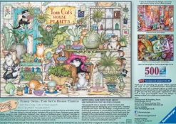 Ravensburger - Crazy Cats - Tom Cat’s House Plants - 500 Piece Jigsaw Puzzle Online