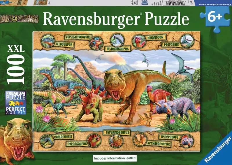Ravensburger - Dinosaurs XXL - 100 Piece Jigsaw Puzzle Best