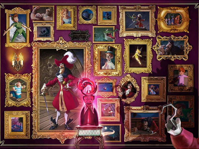 Ravensburger 15022 Disney Villainous Captain Hook 1000 piece Jigsaw Puzzle Fashion