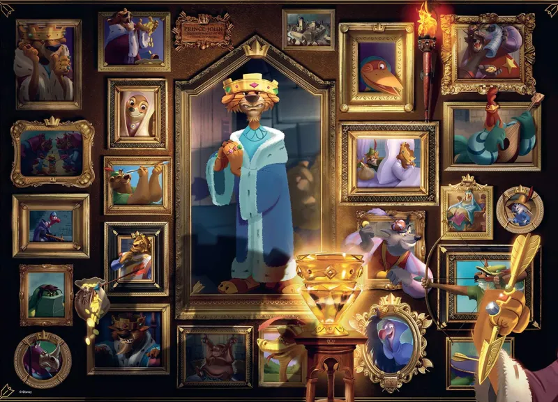 Ravensburger 15024 Disney Villainous King John 1000 piece Jigsaw Puzzle Outlet
