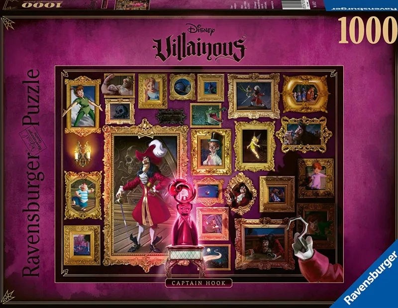 Ravensburger 15022 Disney Villainous Captain Hook 1000 piece Jigsaw Puzzle Fashion