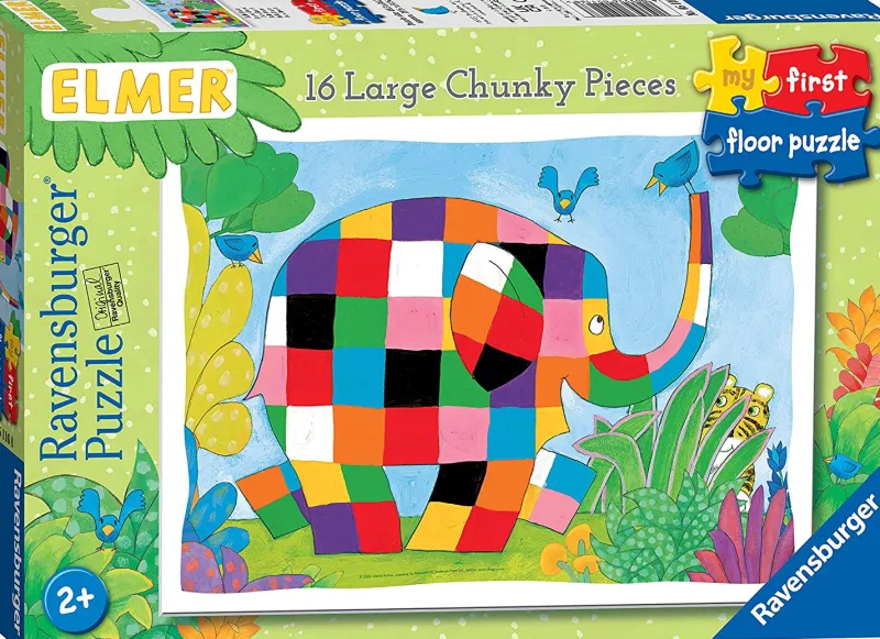 Ravensburger 5116 Elmer My First 16 Piece Jigsaw Puzzle Clearance