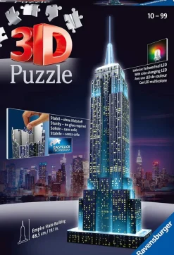 Ravensburger - Empire State Building Night Edition - 216 Piece 3d Jigsaw Puzzle Discount