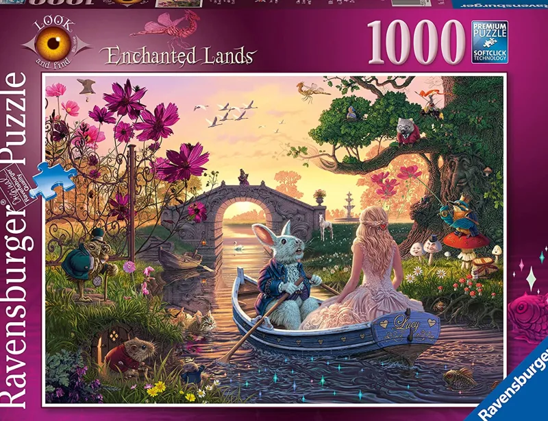 Ravensburger - Enchanted Lands, Look & Find No 1 - 1000 Piece Jigsaw Puzzle Hot