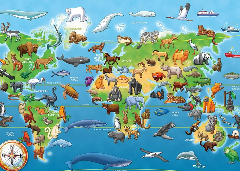 Ravensburger - Endangered Animals Giant Floor Puzzle - 60 Piece Jigsaw Puzzle Fashion
