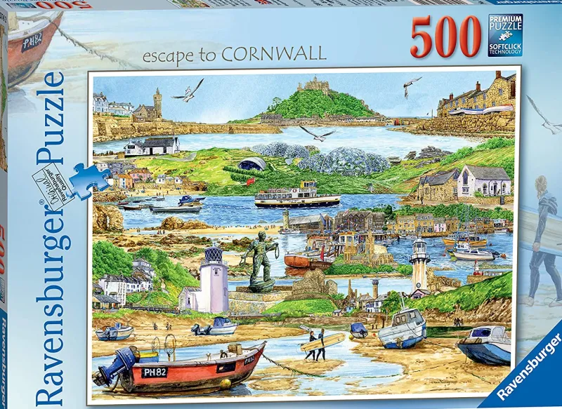 Ravensburger - Escape To Cornwall - 500 Piece Jigsaw Puzzle Discount