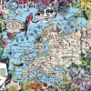 Ravensburger - European Map, Quirky Circus - 500 Piece Jigsaw Puzzle Hot