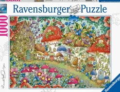 Ravensburger - Floral Mushroom Houses - 1000 Piece Jigsaw Puzzle Fashion